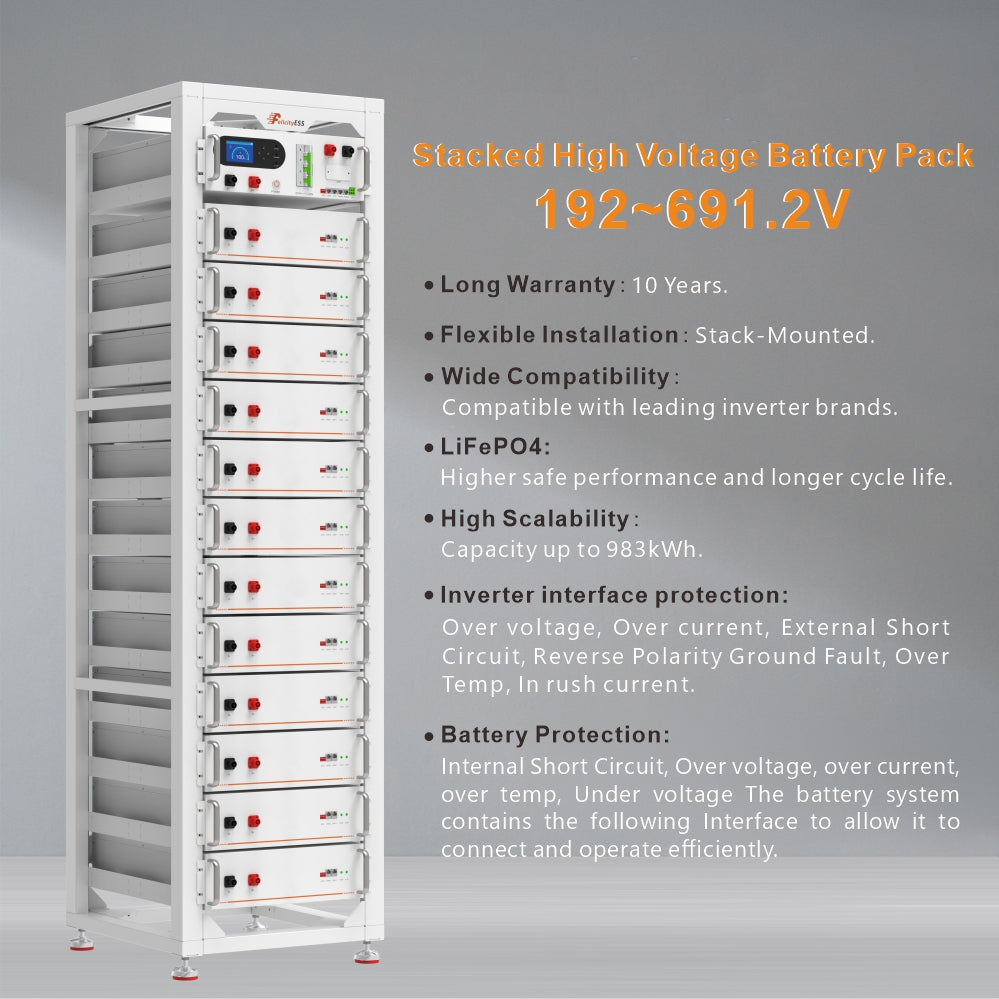 FelicityESS LUX-Y-48100HG01 low voltage stackable LFP solar battery Storage