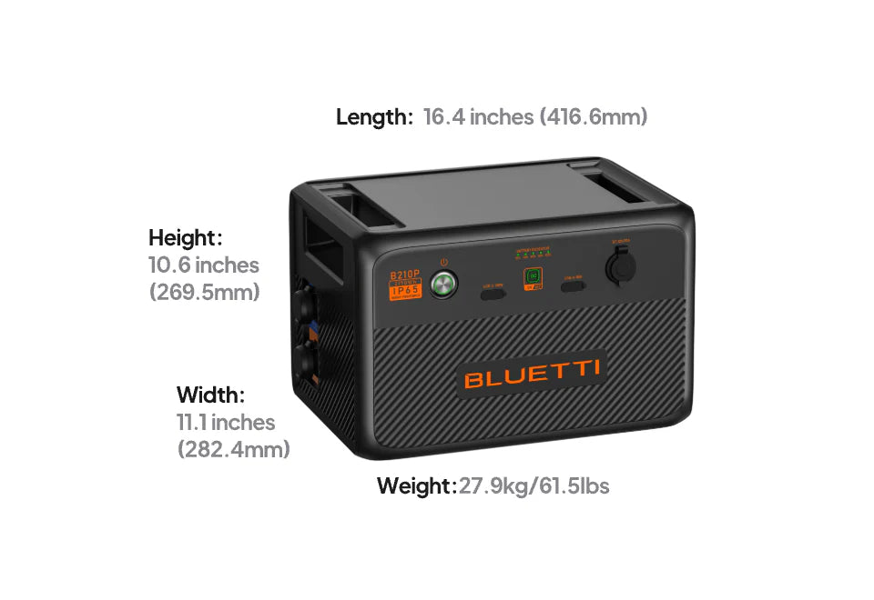 BLUETTI B210P Expansion Battery | 2,150Wh