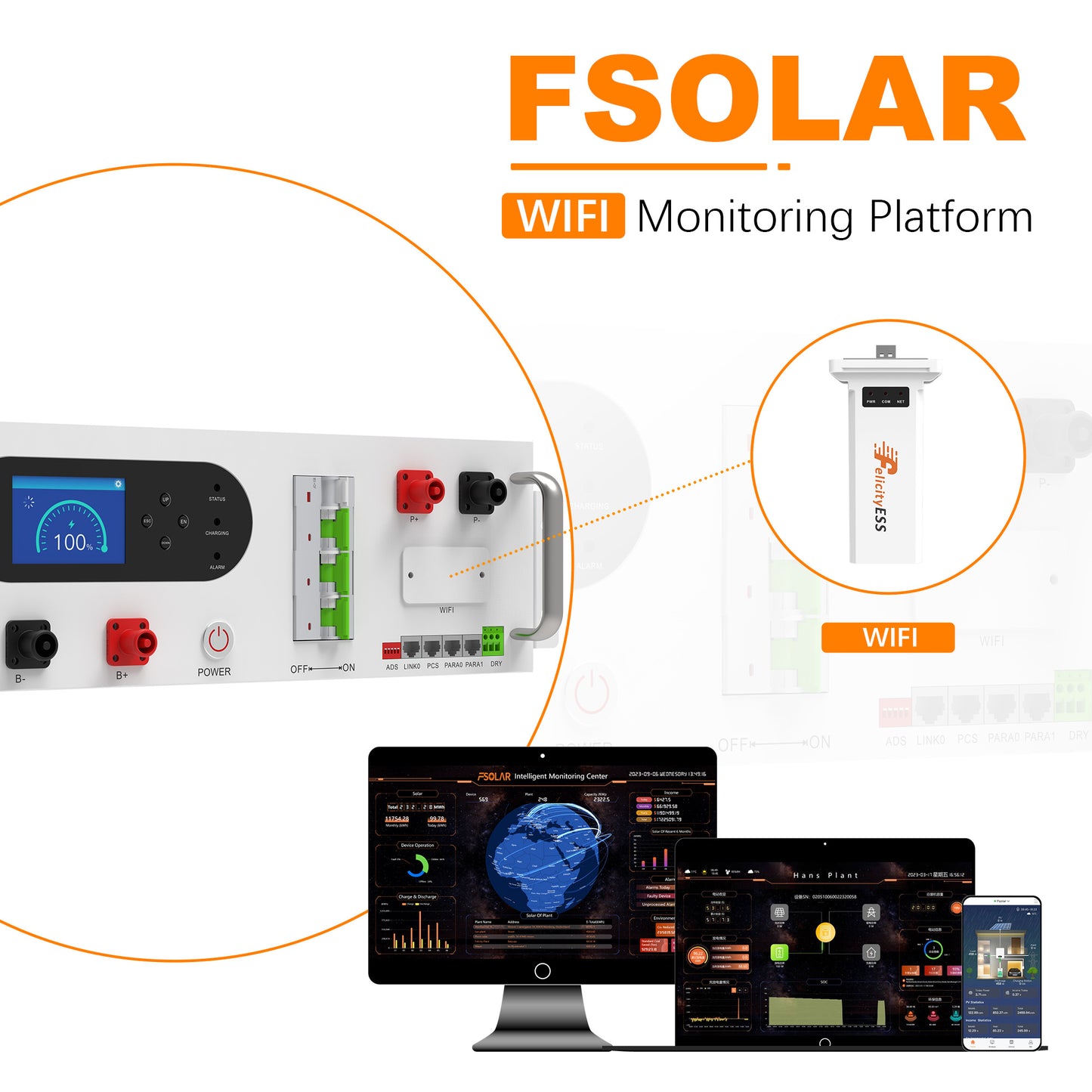 FelicityESS LUX-Y-48100HG01 low voltage stackable LFP solar battery Storage